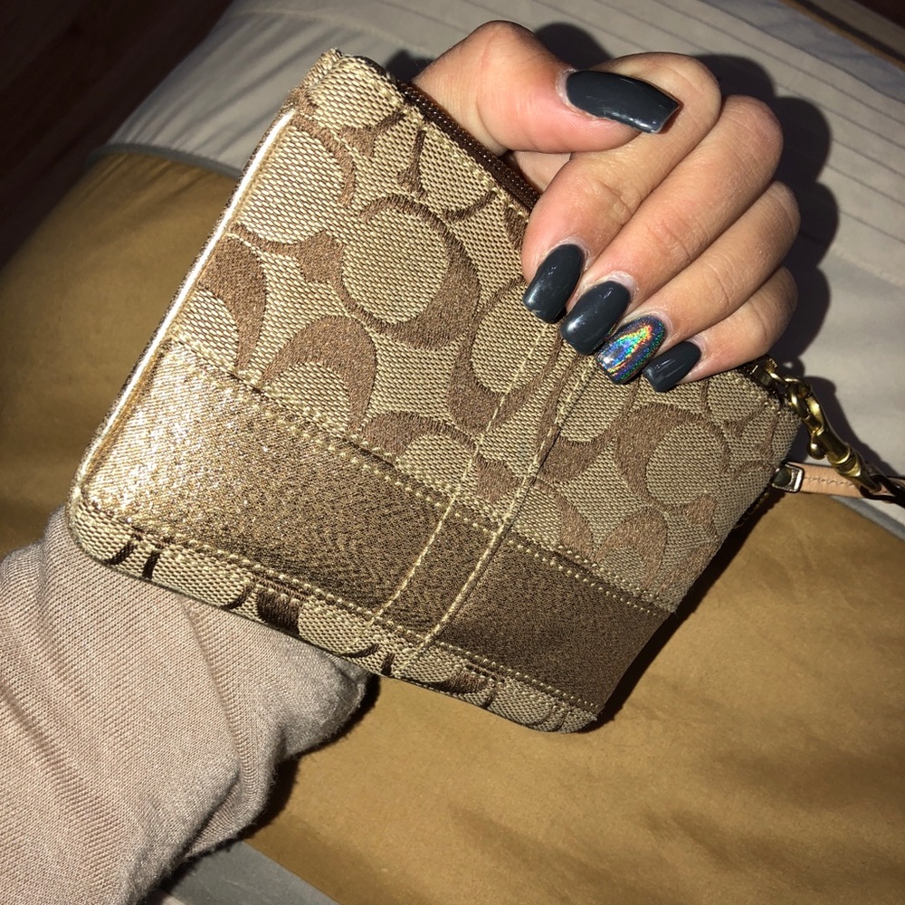 Super cute COACH clutch wristlet